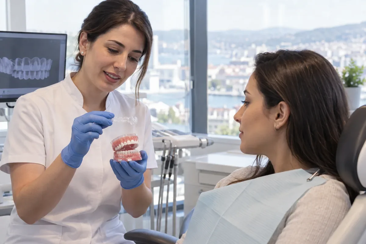 İzmit diş kliniğinde şeffaf plak danışmanlığı